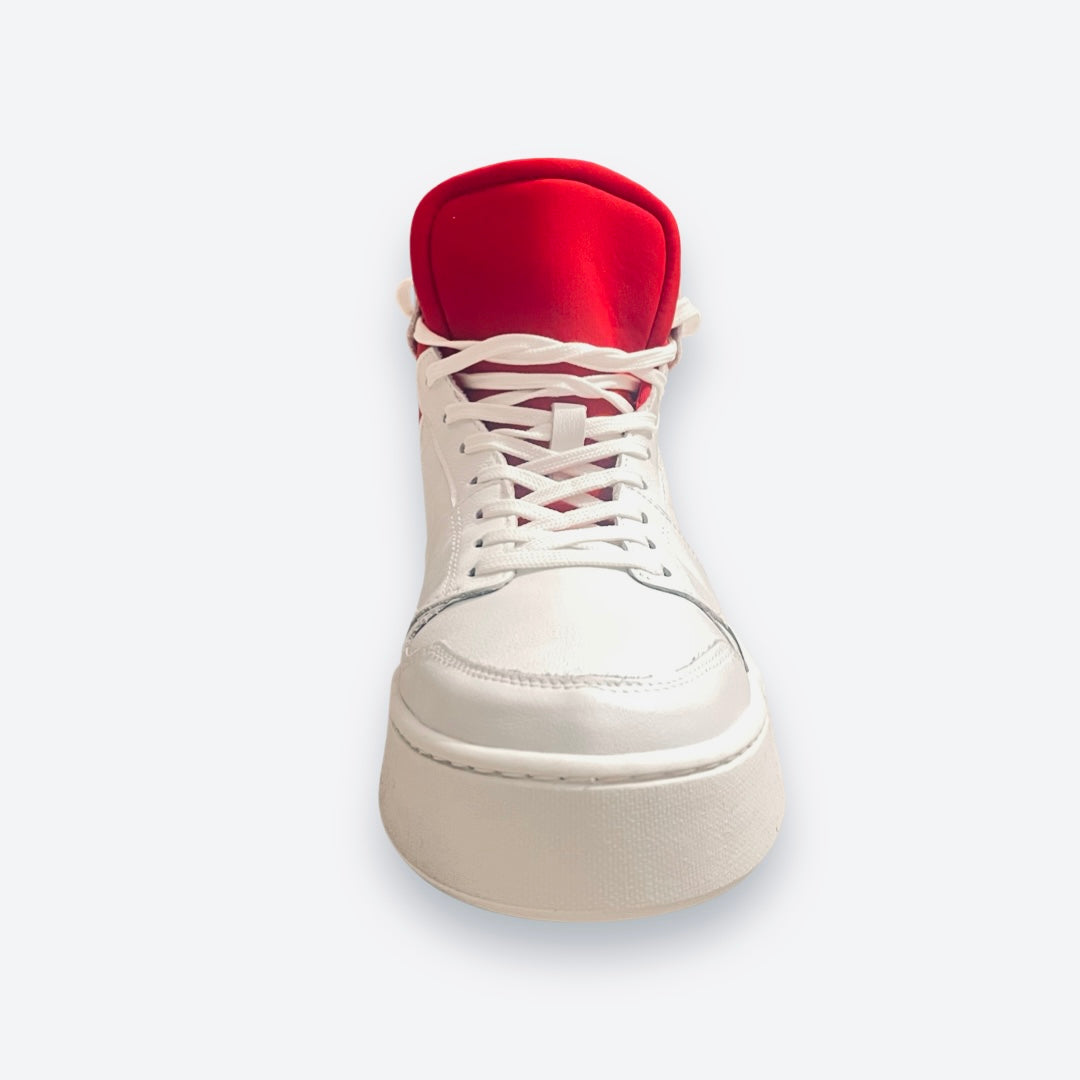 Levi's Mullet high-top logo sneaker in white